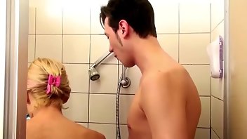 German Mature comes into bathroom to suck and fuck